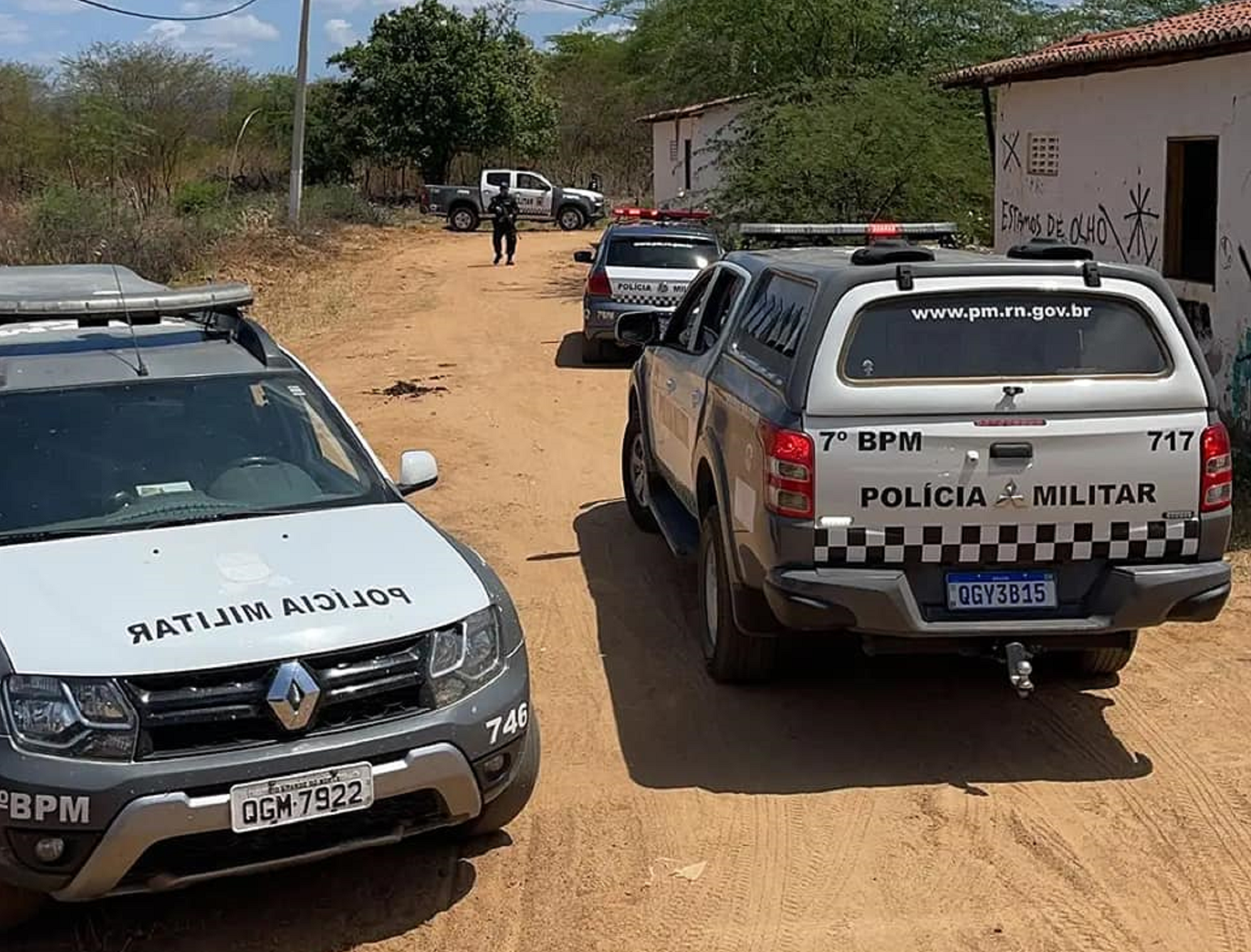 Três suspeitos de assalto morrem após confronto com a PM em Umarizal, no Oeste do Rio Grande do Norte