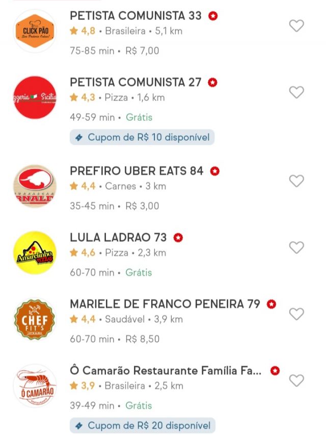 Após rompimento de parceria com o Flow Podcast, hackers invadem iFood, trocam nome de restaurantes e dão apoio a Bolsonaro