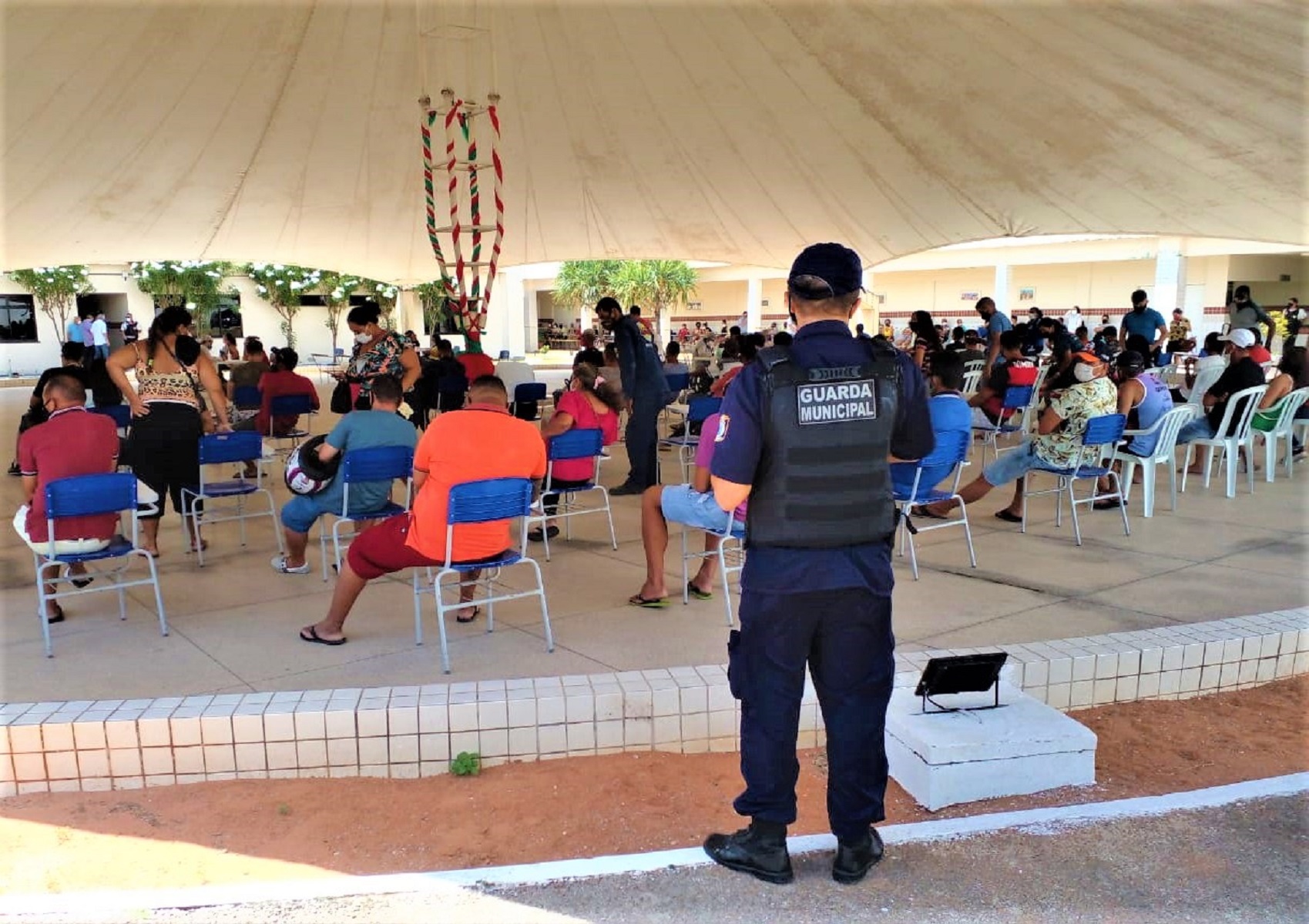Guarda Municipal de Natal faz a segurança do Centro de Enfrentamento às Síndromes Gripais
