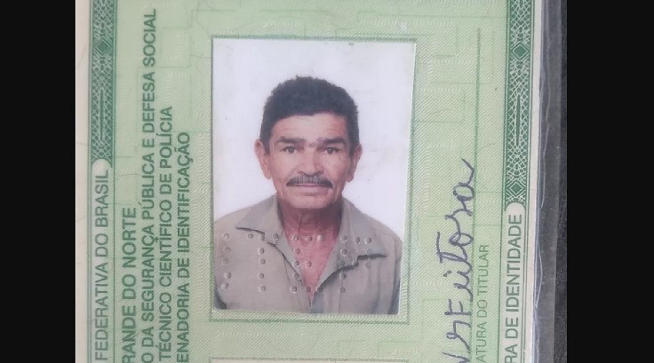Idoso é encontrado morto com marcas de tiros em Assú; Adonias Alves Feitosa tinha 69 anos