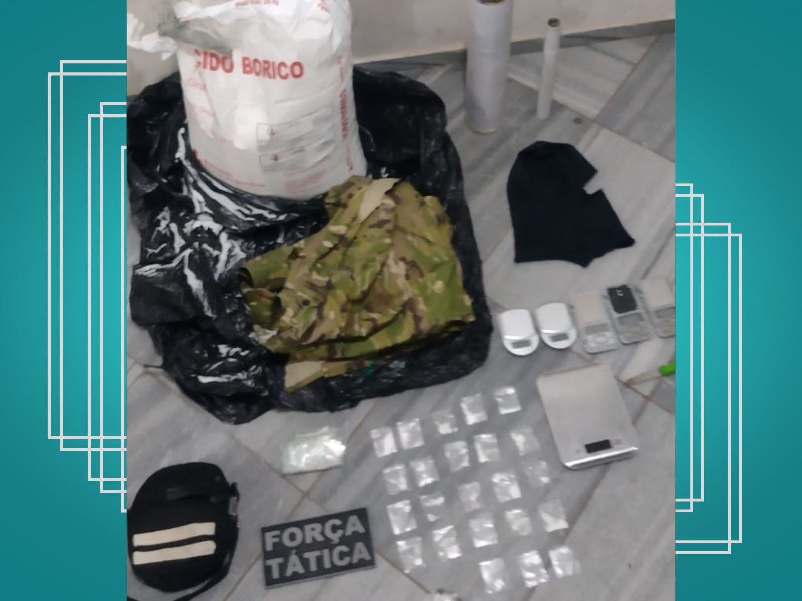 Polícia Militar apreende mais de 20kg de substância análoga a cocaína