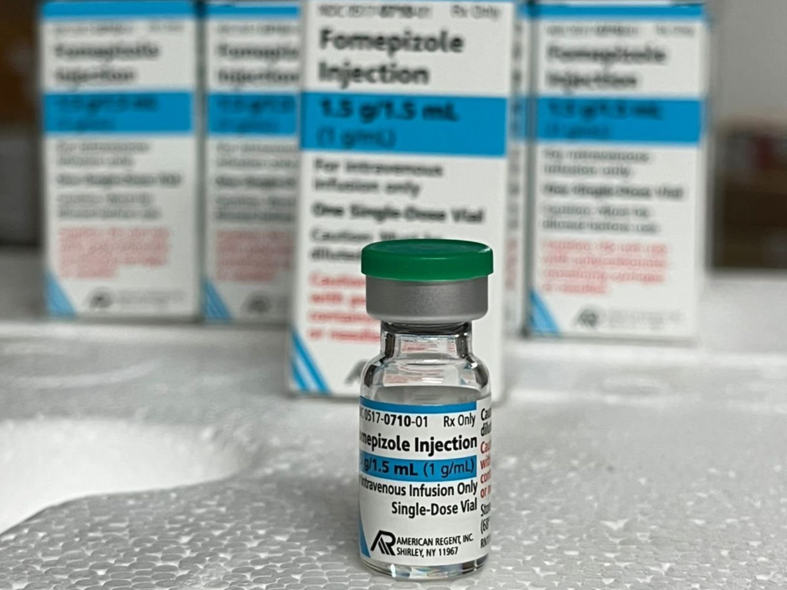 RN recebe 24 ampolas de Fomepizol para tratamento de intoxicação por metanol