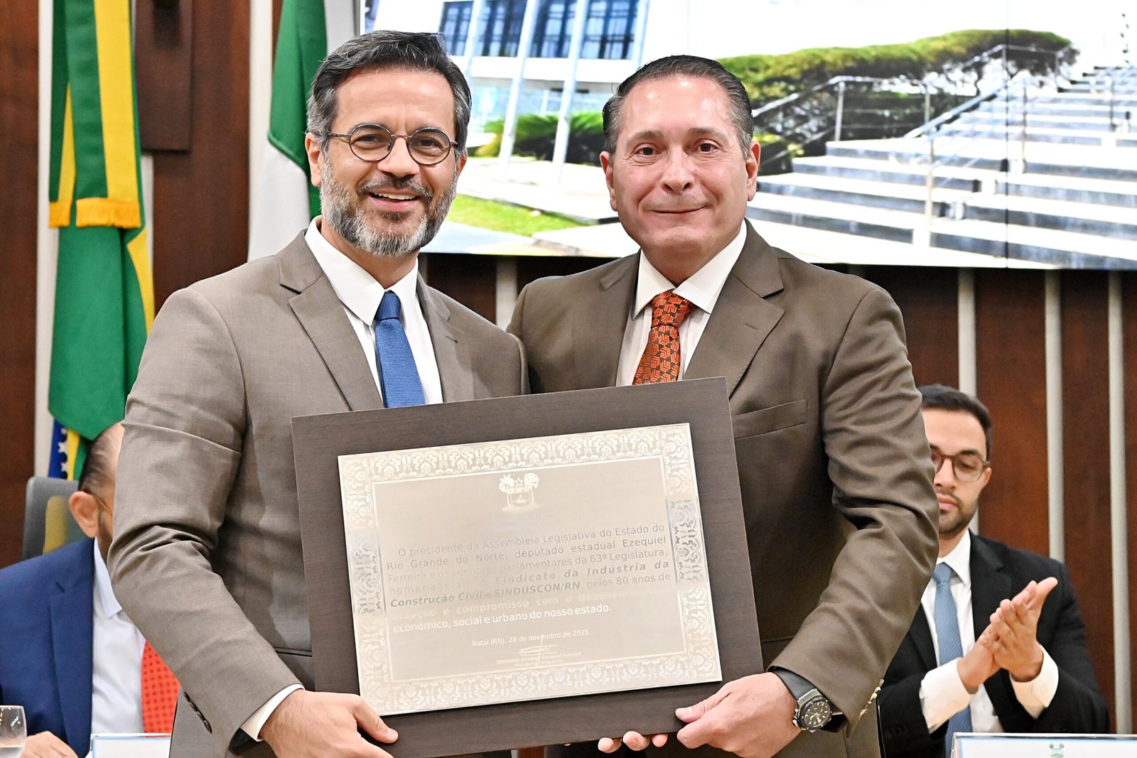 Assembleia Legislativa realiza sessão solene em homenagem aos 80 anos do Sinduscon/RN